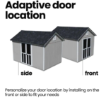 Handy Home Meridian Wooden Storage Shed - Multiple Sizes - Image 8