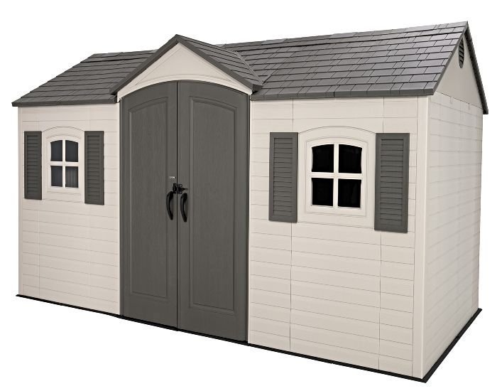 lifetime-legacy-15x8-main-60465.jpg Lifetime Legacy 15x8 Plastic Storage Shed Kit w/ Floor - Image 1