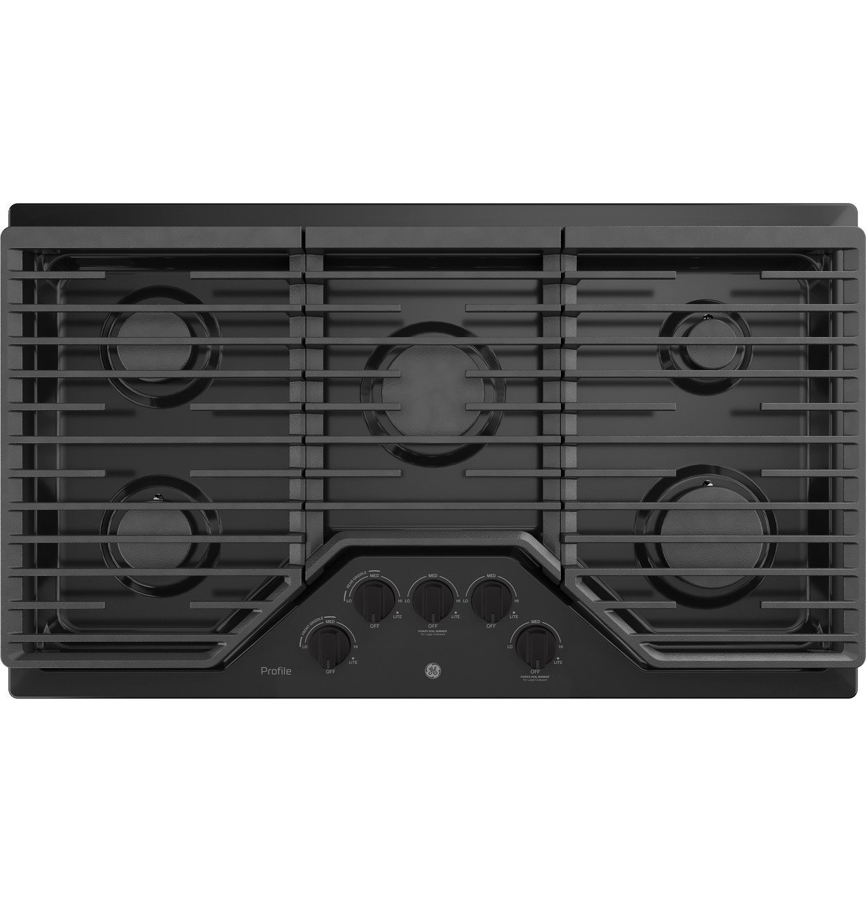yptlx4pxys54blfmw2es__80164.jpg GE Profile Series 36" Built-In Gas Cooktop PGP7036DLBB - Image 1